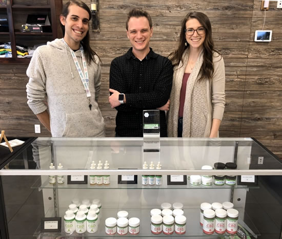 best-all-natural-cbd-products-provider-display-staff