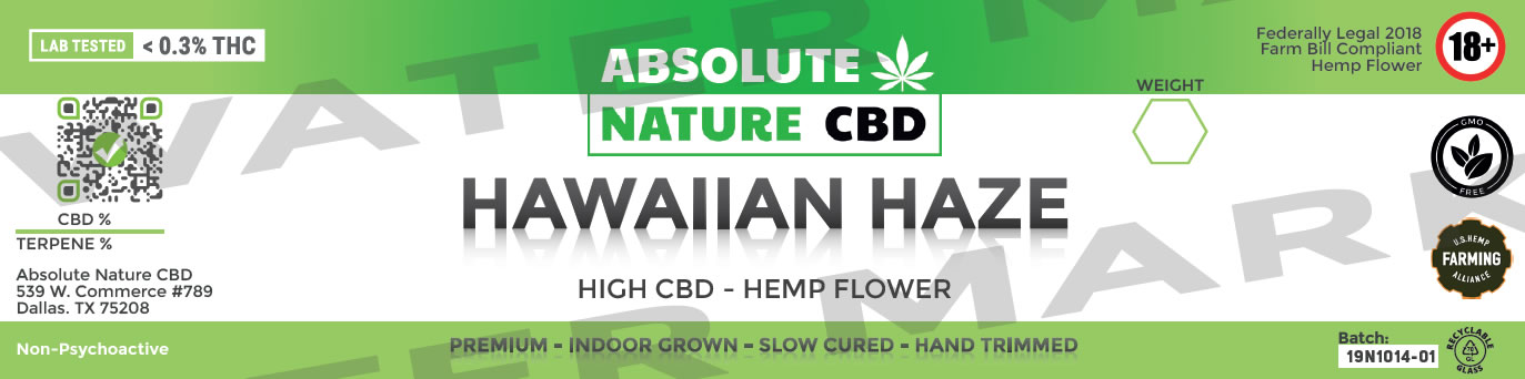 hawaiian-haze-cbd-hemp-flower-label-sample